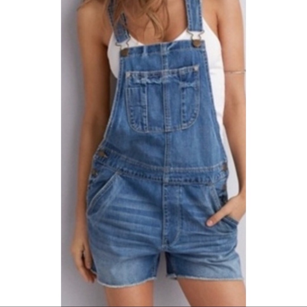 American Eagle Denim Overall Shorts / Shortalls